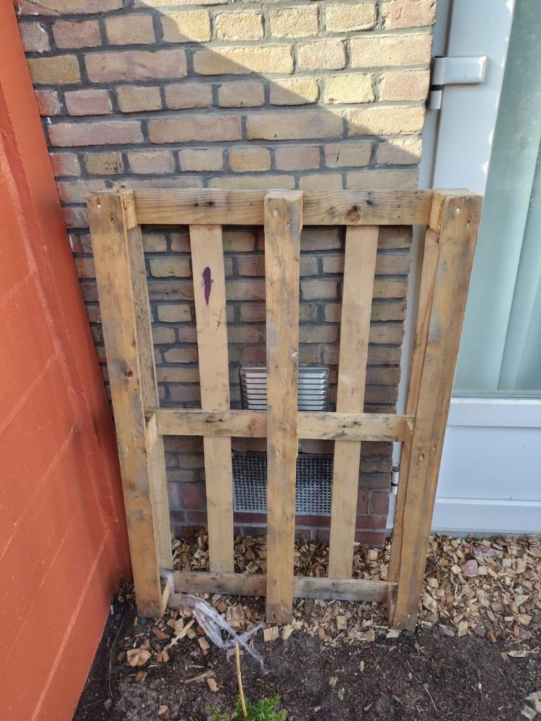Houten pallet, Doe-het-zelf en Verbouw, Hout en Planken, Ophalen, Gebruikt, 50 mm of meer, Minder dan 200 cm