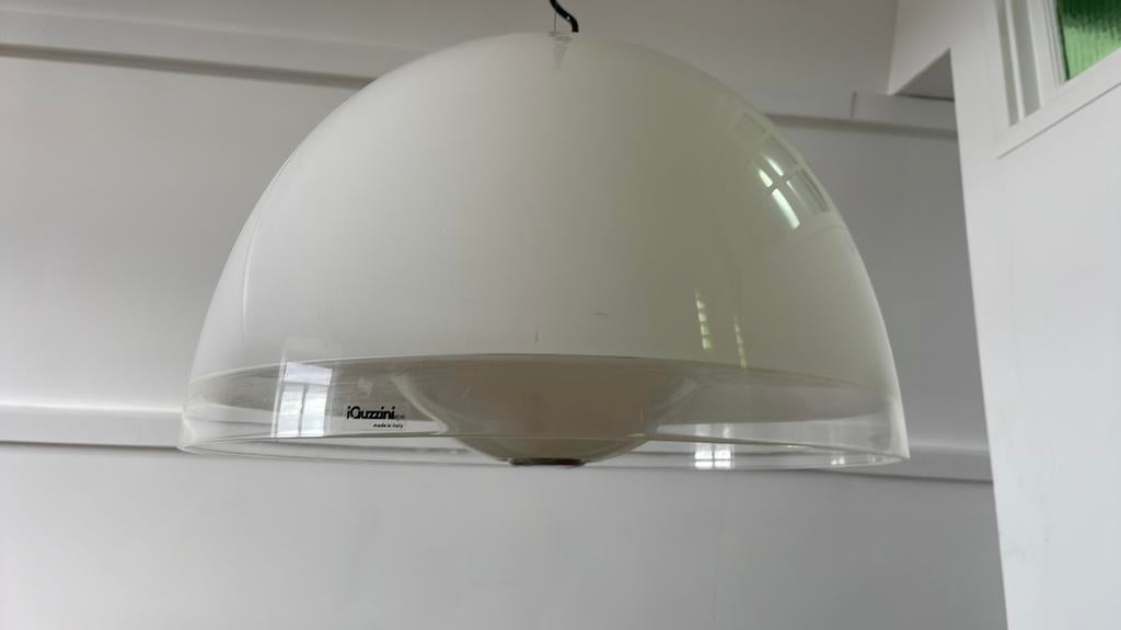 iGuzzini Baobab hanglamp jaren 70, Huis en Inrichting, Lampen | Plafondlampen, Ophalen of Verzenden, Gebruikt, Kunststof