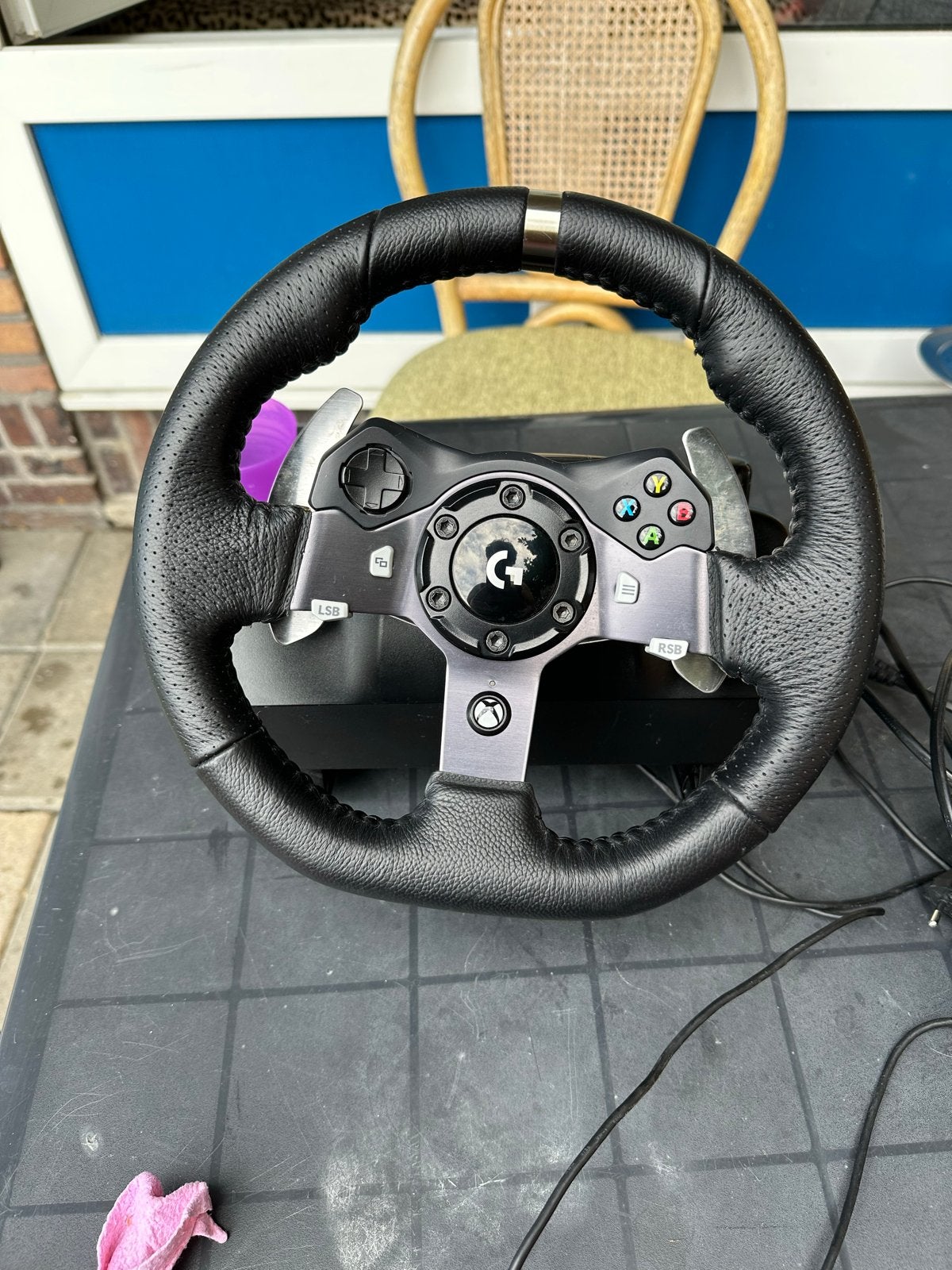 Logitech G923 racestuur voor PC, PlayStation 4 en 5, Spelcomputers en Games, Racestuur, Gebruikt, Force feedback, Ophalen of Verzenden