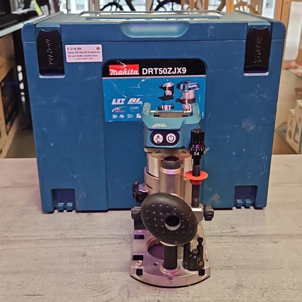 Makita DRT50ZJX9 Kantenfrees 18v Incl: Koffer Zonder Accu, Makita, Gebruikt, Support@makita.com, Makita Corporation, 3-11-8, Sumiyoshi-cho, 
Anjo, Aichi 446-8502
Japan