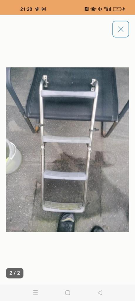 zwemtrap, Watersport en Boten, Ophalen of Verzenden, Gebruikt, Overige typen, Zeilboot of Motorboot