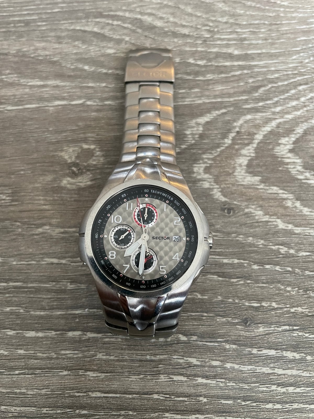 Te koop “SECTOR” heren horloge, Ophalen, Zo goed als nieuw, Staal, Overige merken