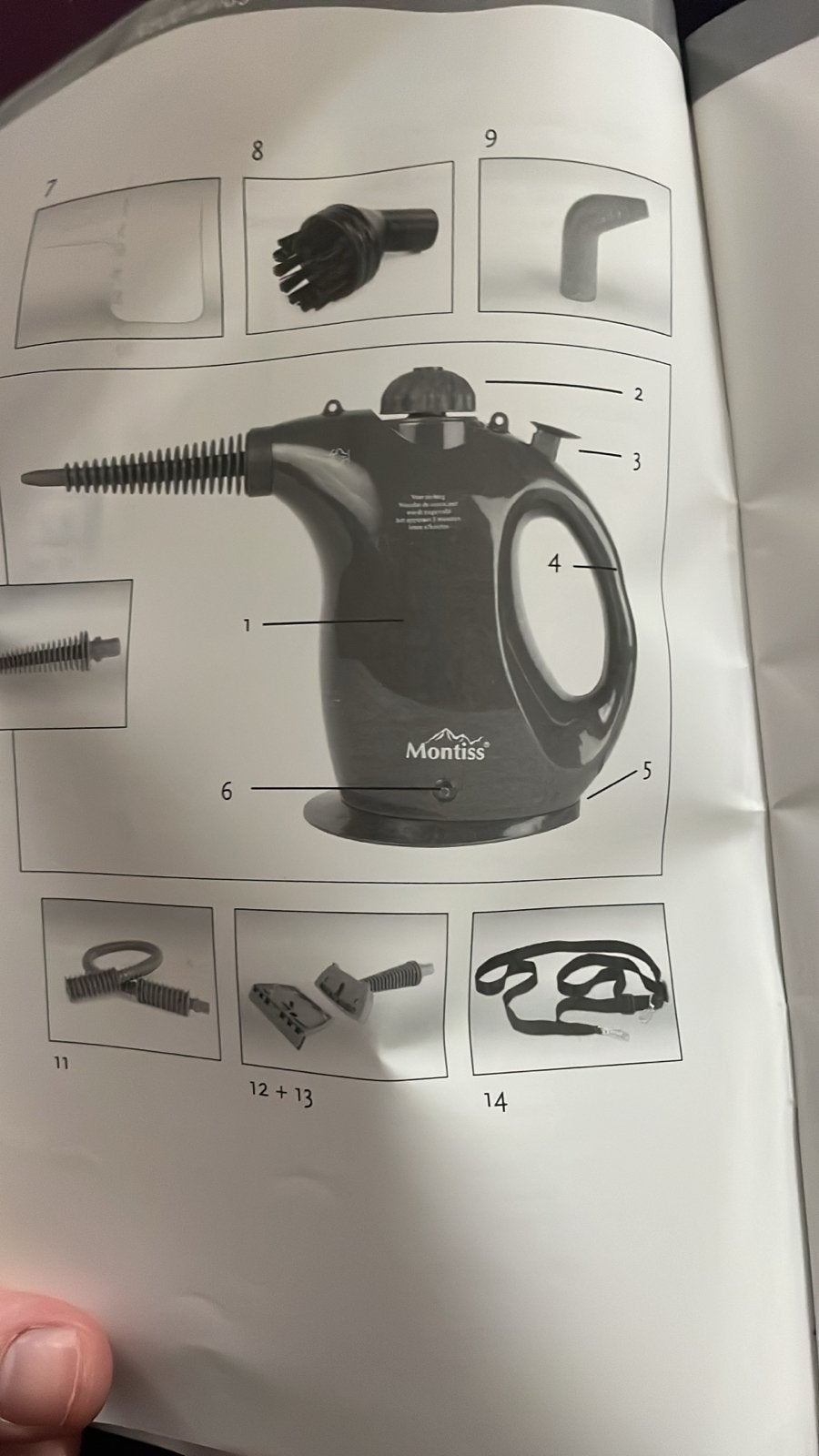 Montiss Handstoomreiniger - Compact en Krachtig, Ophalen of Verzenden, Zo goed als nieuw, Stoomreiniger