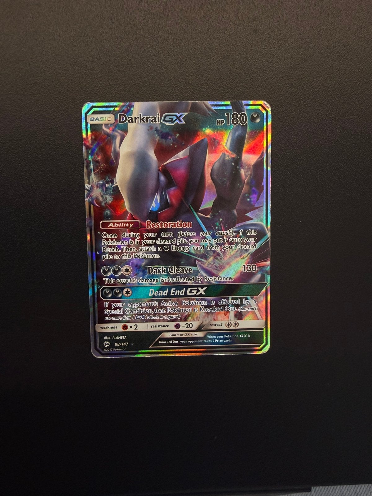 Darkrai GX (88/147), Ophalen of Verzenden, Zo goed als nieuw