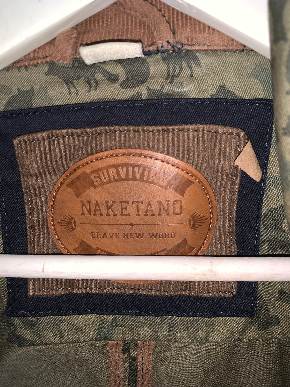 Naketano Brave New Word Camouflage Jas met Vossenprint, Ophalen of Verzenden, Zo goed als nieuw, Groen
