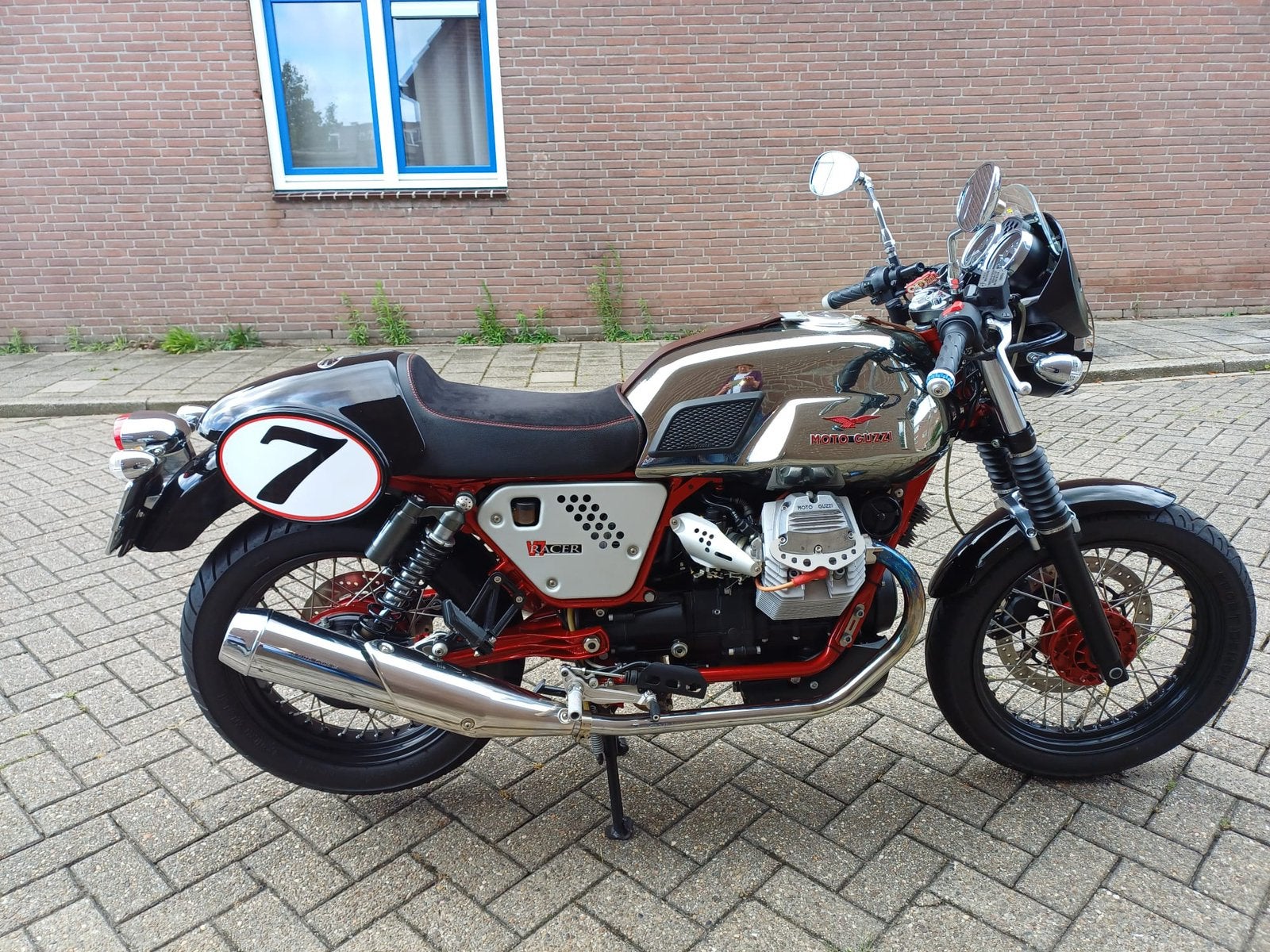 Moto Guzzi V7 Racer, Motoren, Motoren | Moto Guzzi, 2 cilinders, Motorrijbewijs A, Particulier, Meer dan 35 kW