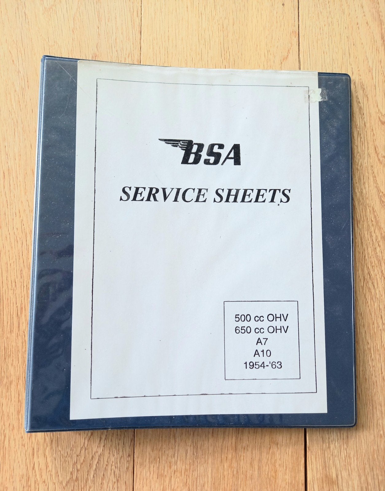 BSA SERVICE SHEETS A7 A10, Motoren, Ophalen of Verzenden