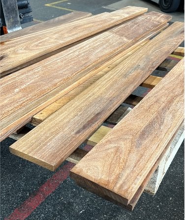 Cumaru vlonderplanken 2.1x14.5x150cm, Ophalen of Verzenden, Zo goed als nieuw, Hout