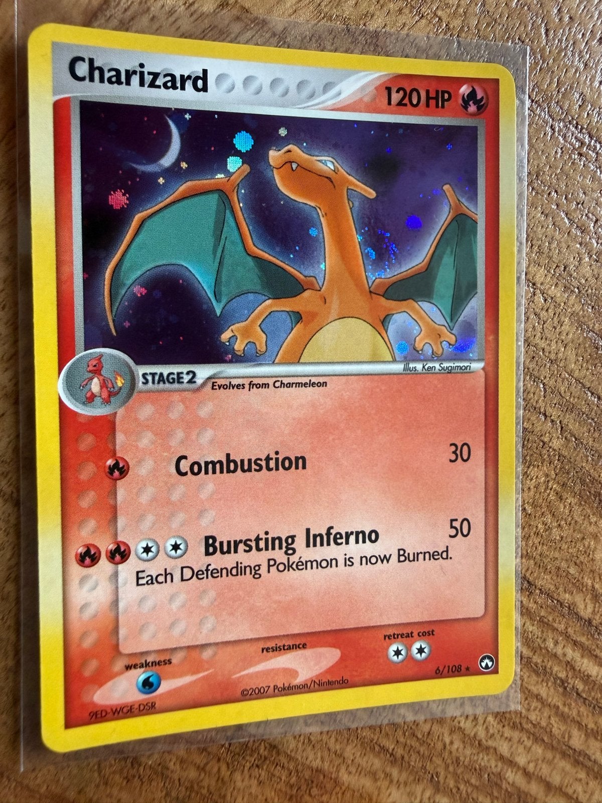 Charizard Pokémon Kaart Power Keepers #6 Holo NM 2007, Ophalen, Zo goed als nieuw, Losse kaart, Foil