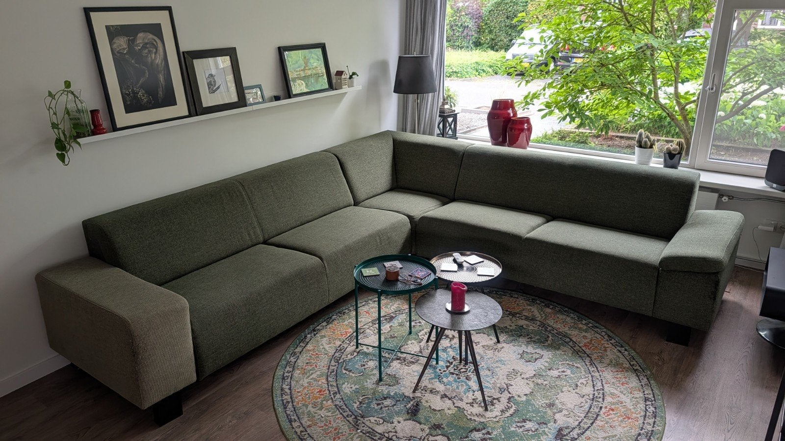 Gratis af te halen  zaterdag 11 juli grote hoekbank, Ophalen, Gebruikt