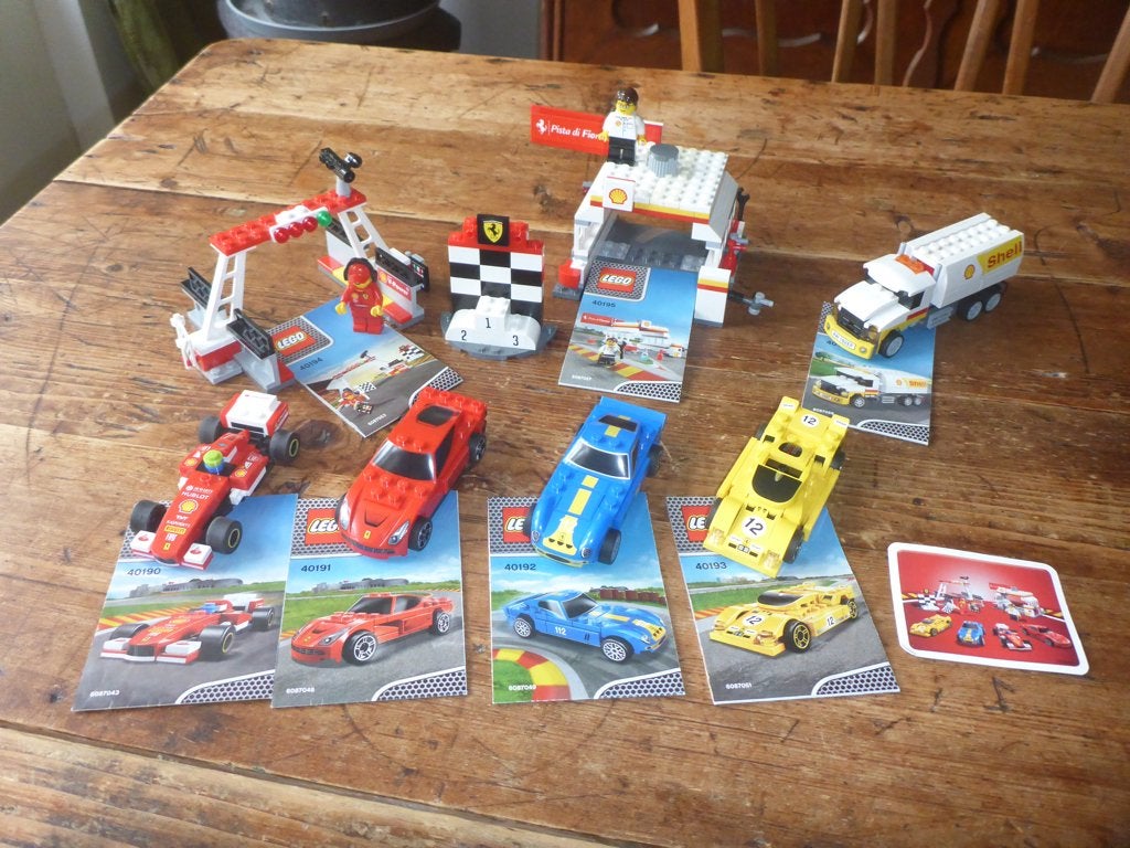 Lego Shell Ferrari uit 2014 – helemaal compleet, Compleet, Overige thema's, Lego, Ophalen of Verzenden