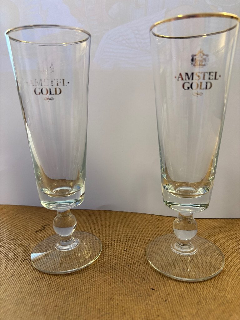 Amstel bierglazen, Verzamelen, Ophalen, Gebruikt, Glas of Glazen, Amstel