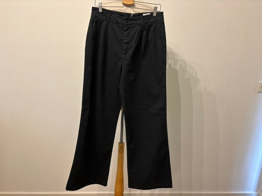 Luxe Penn & Ink Chino / Broek met Stretch – mt 40 – Nieuw, Maat 38/40 (M), Penn & Ink, Penn & Ink, Zwart
