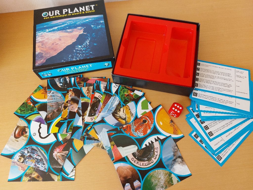 Wereldspel Our planet -3 in 1 ds memorie, domino, quizspel, Vijf spelers of meer, Ophalen, Nieuw