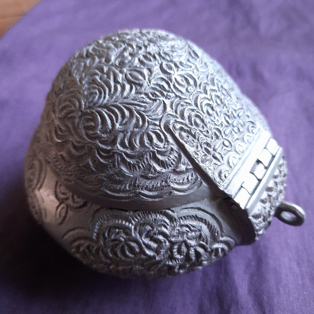 Grote Sirih Doos Sumatra Indonesië, Zilver, Verzenden, Doos, Overige materialen