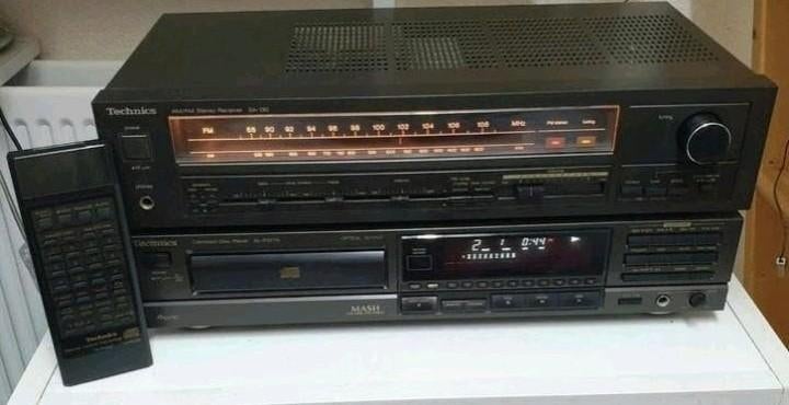 Technics receiver sa-130 + cd speler sl-p377a + remote, Ophalen of Verzenden, Cd-speler, Overige merken