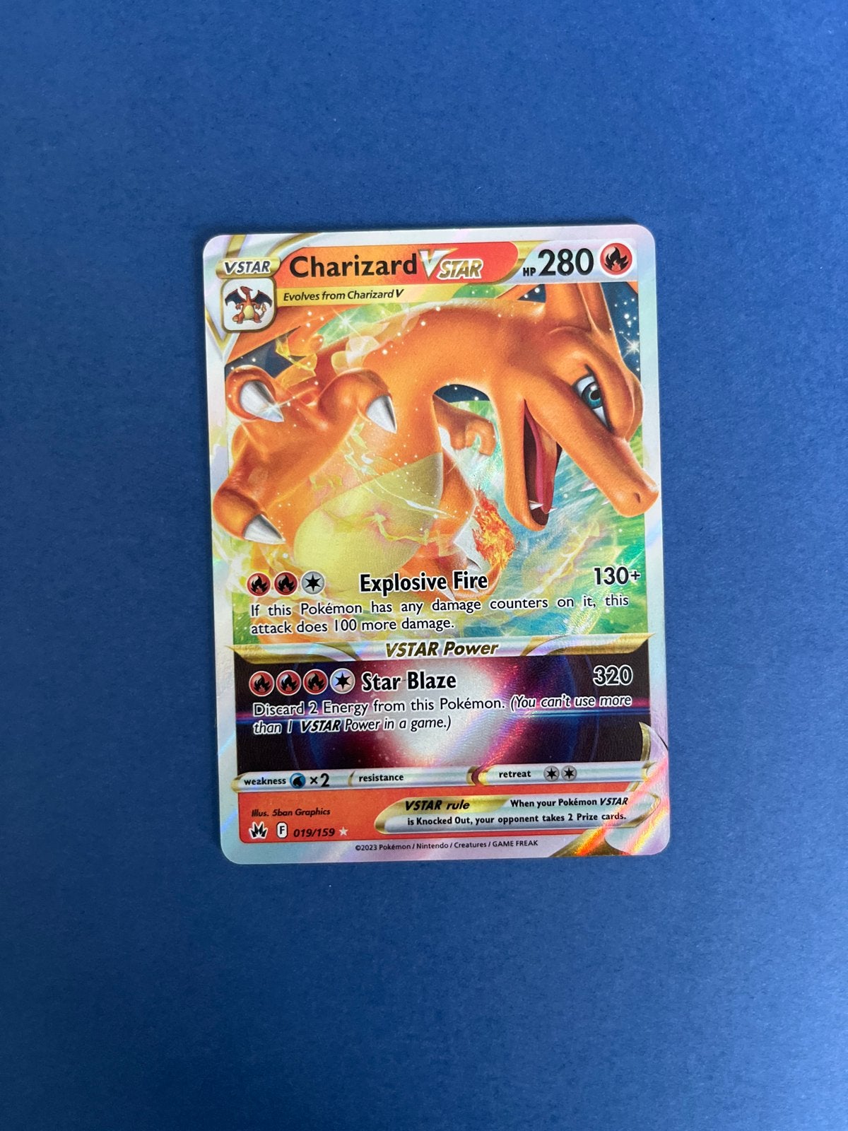 Charizard VSTAR (019/159) - Losse Pokémon Kaart, Hobby en Vrije tijd, Ophalen of Verzenden, Zo goed als nieuw, Losse kaart