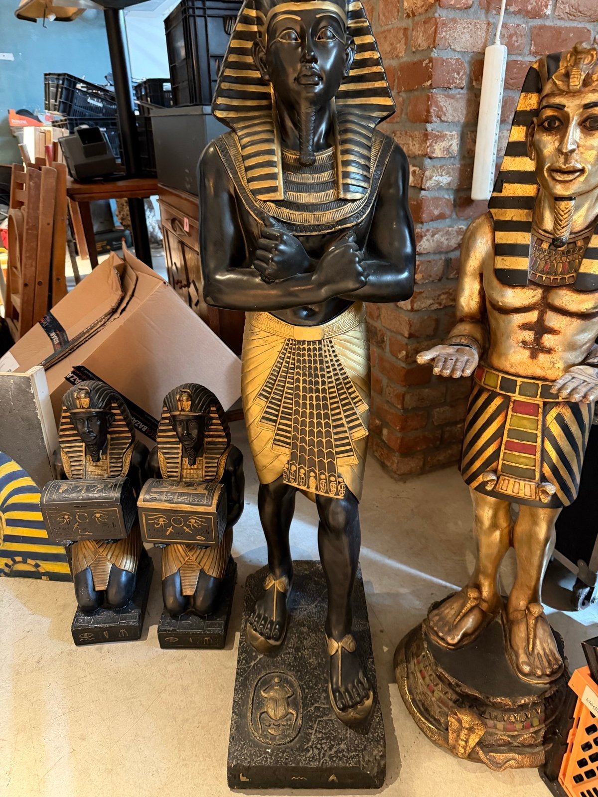 Egyptische Farao Beeld - Toetanchamon Stijl, Antiek en Kunst, Ophalen