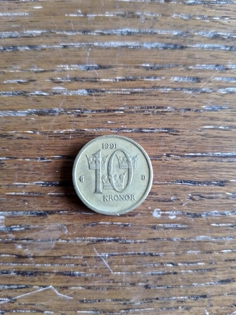 munt Zweden - 10 Kronor, Verzenden, Overige landen, Losse munt
