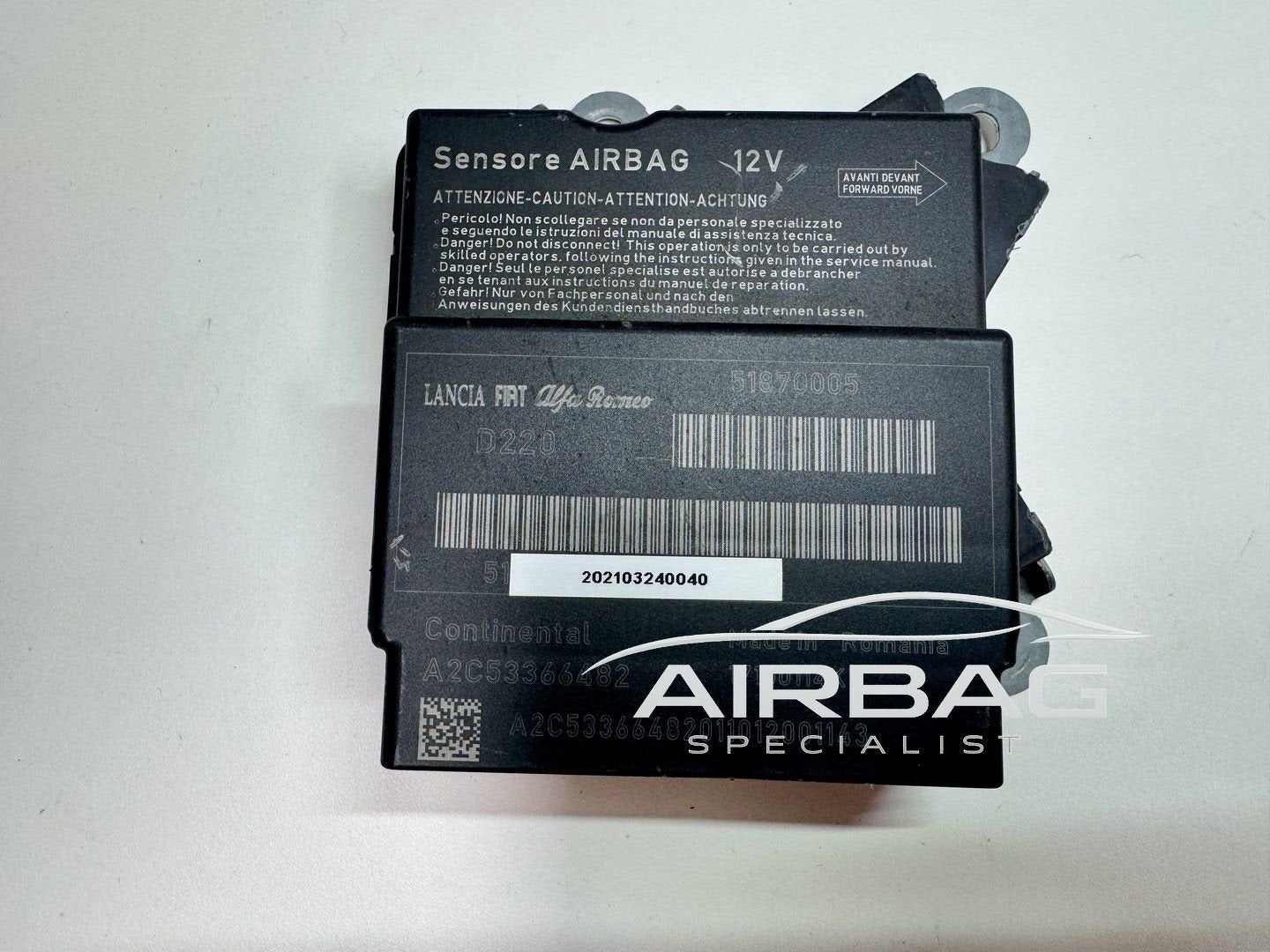 Fiat 500 airbag module  - srs module - airbag regeleenheid -, Gebruikt, -, -, Ophalen of Verzenden
