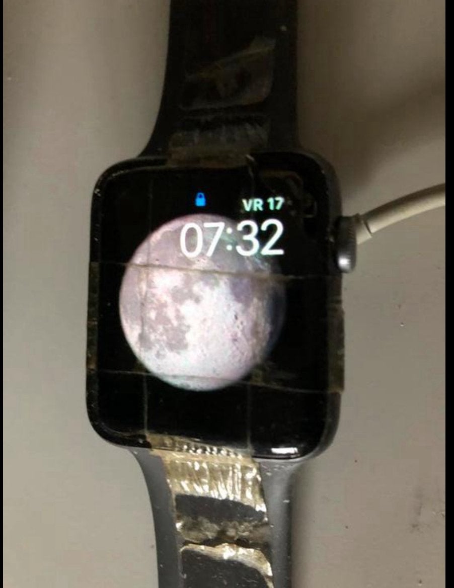 Apple Iwatch I watch zwart 44 mm Apple smartwatch, Sieraden, Tassen en Uiterlijk, Ophalen of Verzenden, Gebruikt, Zwart, IOS
