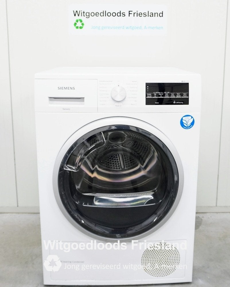 Siemens IQ500 Warmtepompdroger 8-9kg 1JaarGarantie Witgoedlo, Anti-kreukfase, Siemens, 8 tot 10 kg, Ophalen of Verzenden