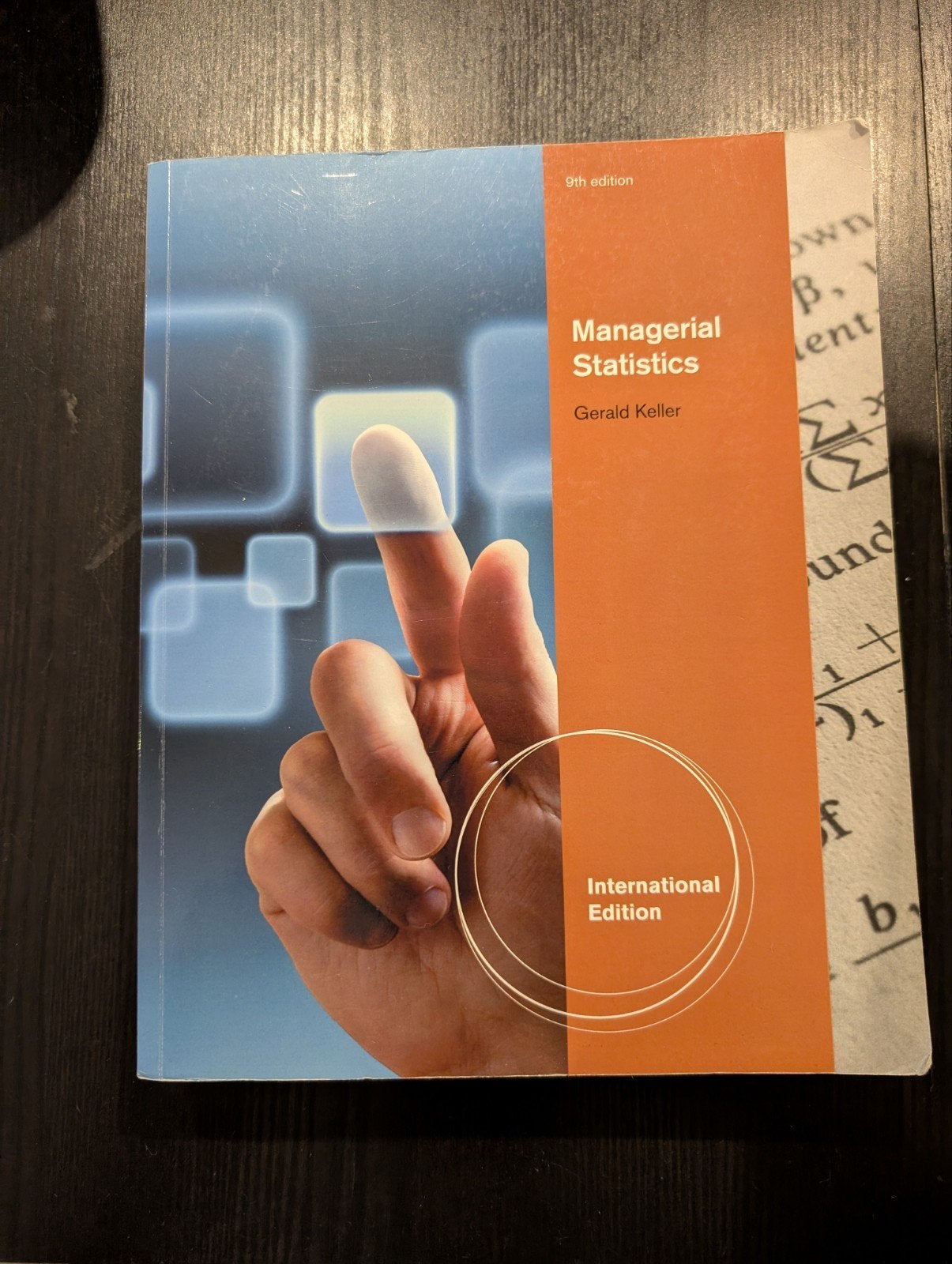 Managerial Statistics 9th Edition - Gerald Keller, Boeken, Zo goed als nieuw, Gerald Keller, Gamma, HBO