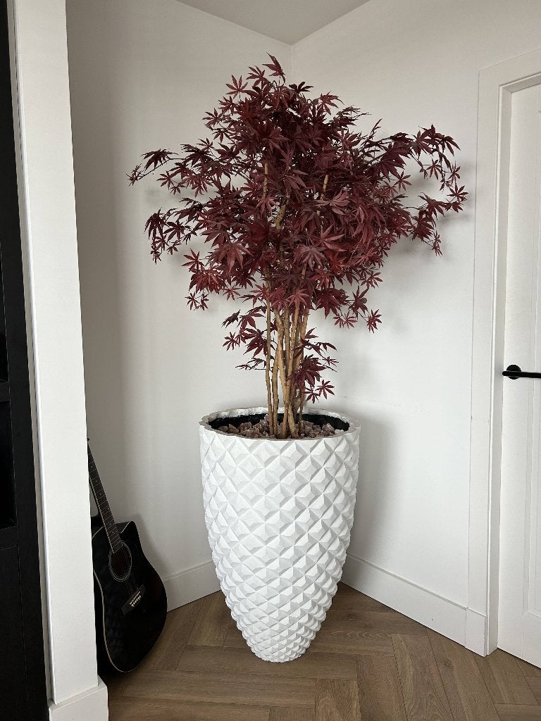 XXL Capi plantenpot / plantenbak wit – 88 cm hoog – Ø 58 cm, Tuin en Terras, Ophalen, Kunststof, Gebruikt, 40 cm of meer