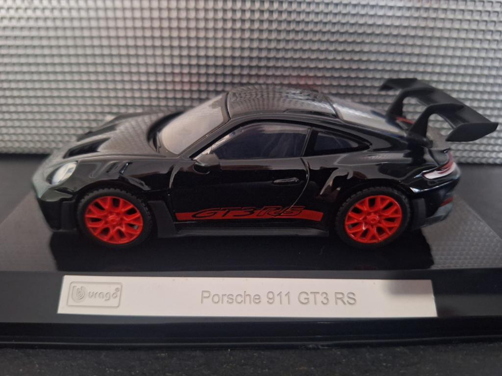 Porsche 911 GT3 RS Schaal 1:43, Hobby en Vrije tijd, Modelauto's | 1:43, Overige merken, Auto, Burago, Burago