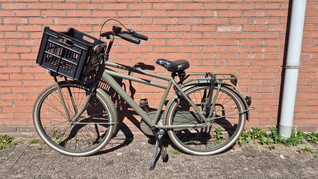Cortina U4 Transportfiets 26 inch Legergroen, Fietsen en Brommers, Fietsen | Dames | Damesfietsen, Terugtraprem, Versnellingen