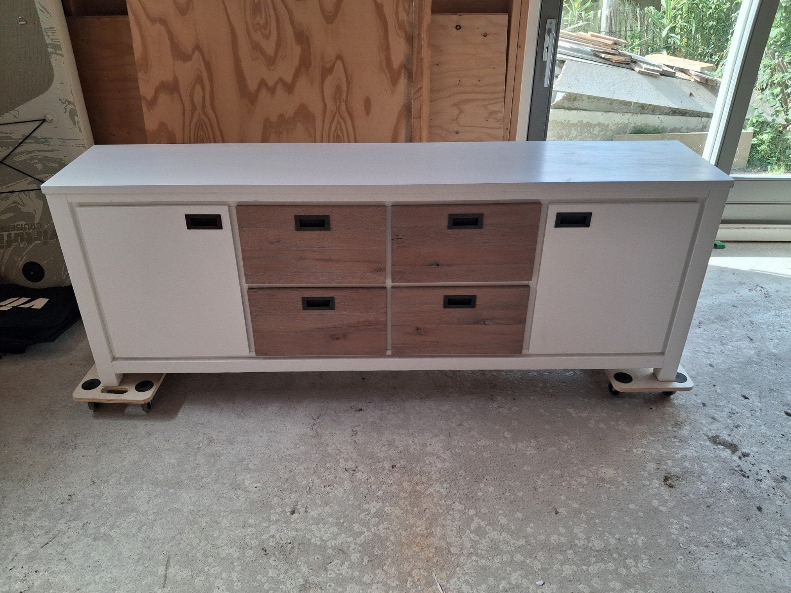 Groot Haco dressoir/tv-meubel 210 cm breed, landelijk/modern, Huis en Inrichting, Ophalen, Landelijke en moderne uitstraling, Gebruikt