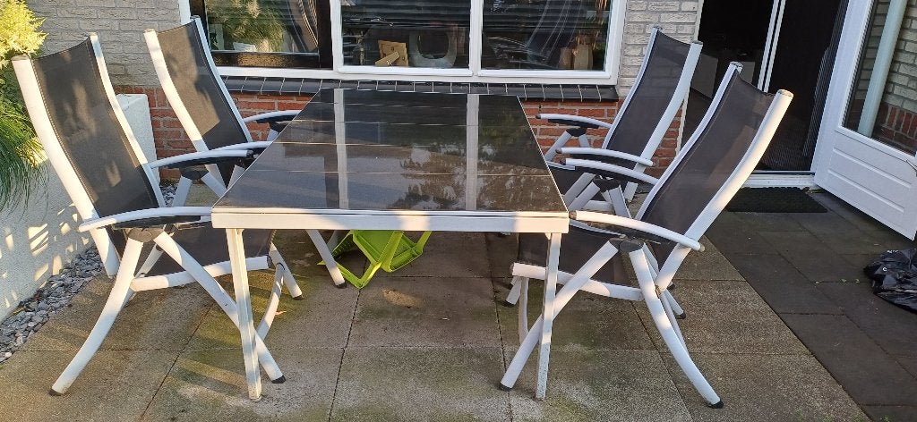 Te koop tuin set, Tuin en Terras, Tuinsets en Loungesets, Ophalen, Gebruikt, Tuinset, Eettafel