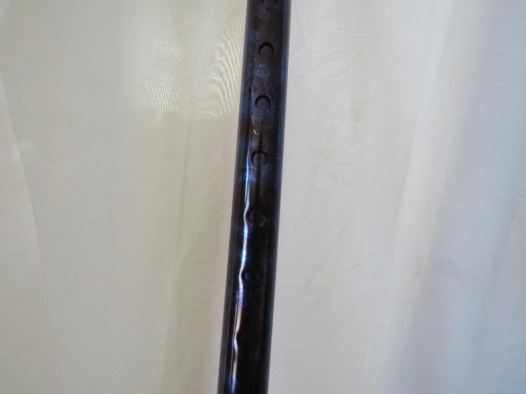 zwart met blauwe verstelbare wandelstok soft grip handgreep, Diversen, Wandelstokken, Ophalen of Verzenden, Verstelbaar, Gebruikt