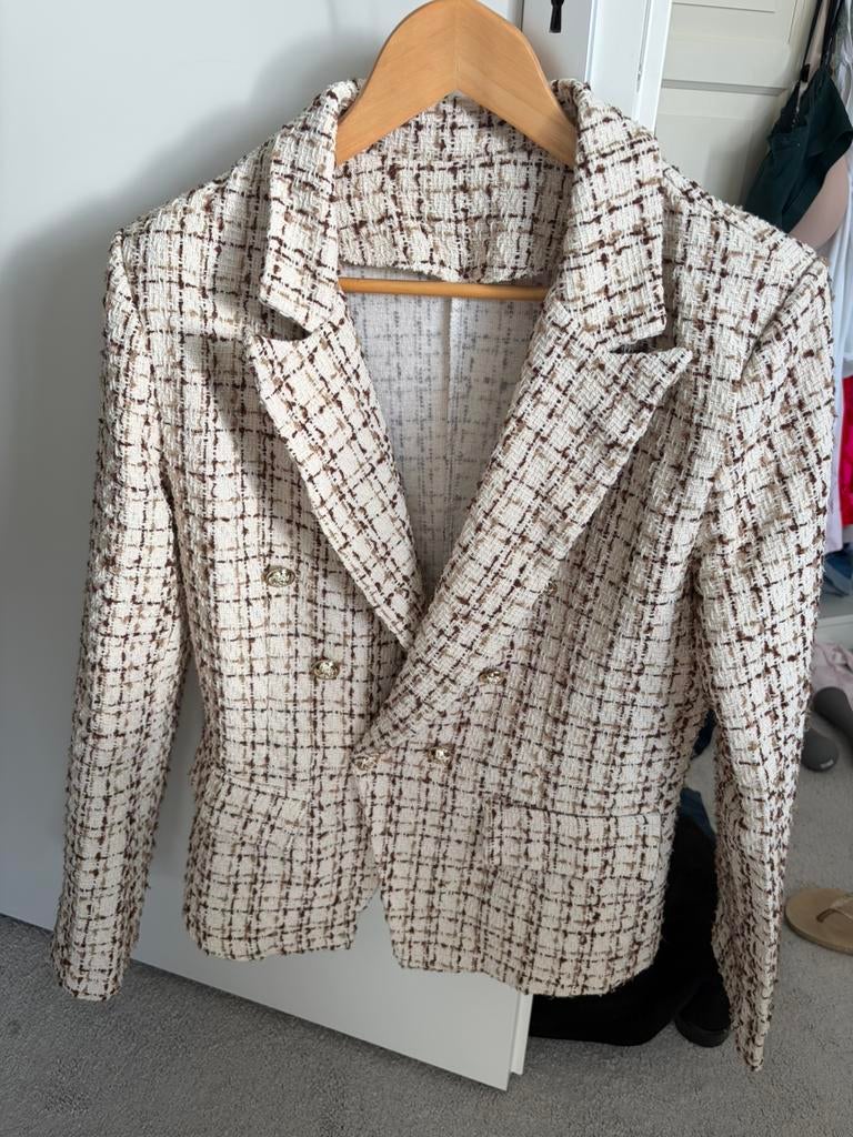 Blazer, Beige, Maat 42/44 (L), Ophalen of Verzenden, Zo goed als nieuw