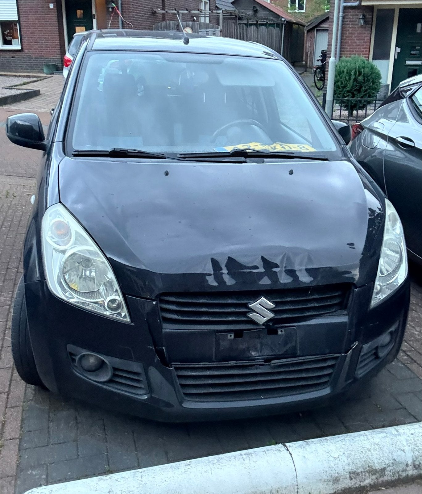 Suzuki Splash 1.0 2008 Zwart, Auto's, Stof, Radio, Origineel Nederlands, Handgeschakeld
