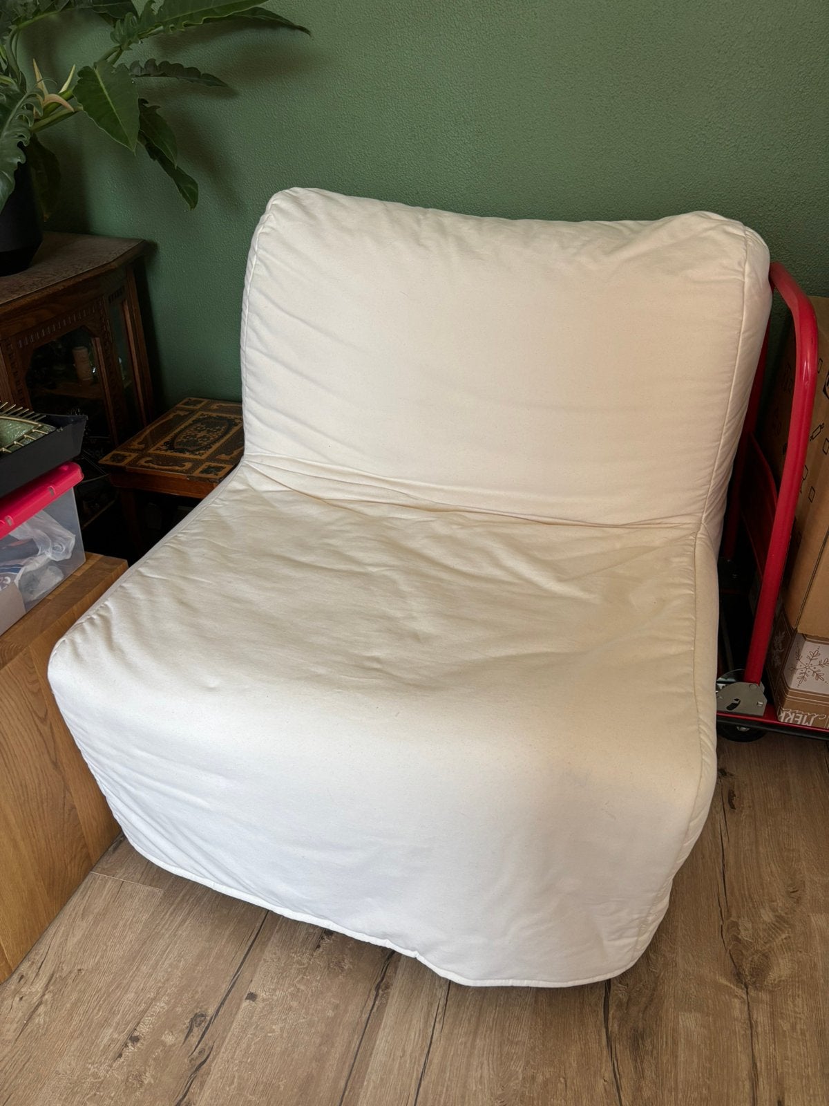 Ikea Lycksele Lövas slaapfauteuil, Ophalen, Zo goed als nieuw, Eenpersoons