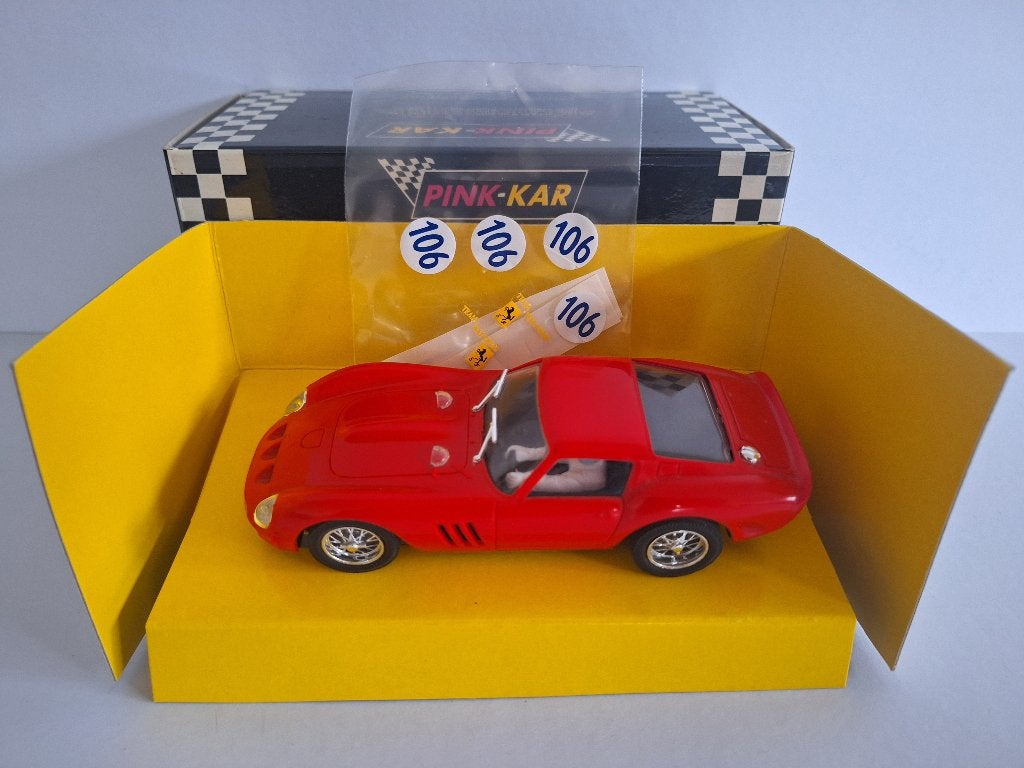Pink Kar Ferrari 250 Gto Version Targa Florio1963 CV008, Kinderen en Baby's, Speelgoed | Racebanen, Overige merken, Racebaan, Ophalen of Verzenden