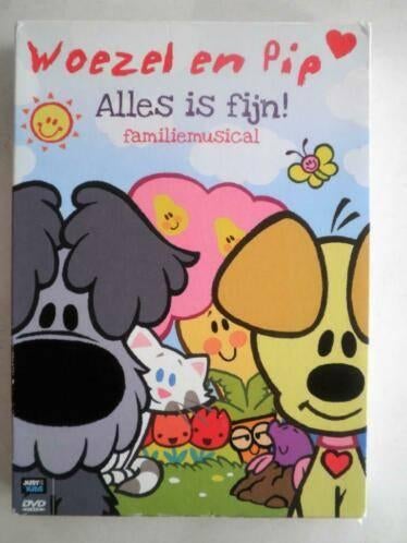 Woezel & Pip - alles is fijn - familiemusical (orginele dvd), Cd's en Dvd's, Europees, Gebruikt, Alle leeftijden, Ophalen of Verzenden