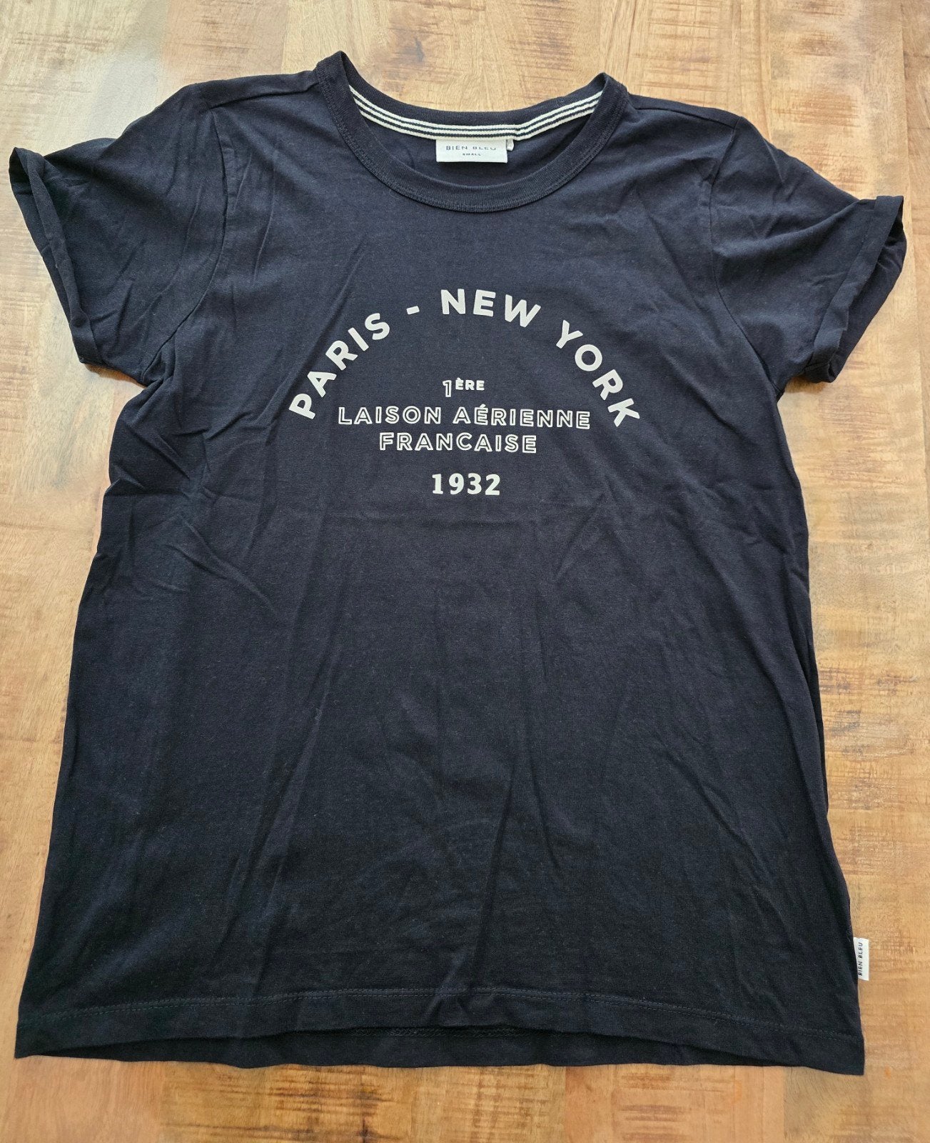 Bien Bleu T-shirt maat S, Blauw, Ophalen of Verzenden, Zo goed als nieuw, Korte mouw