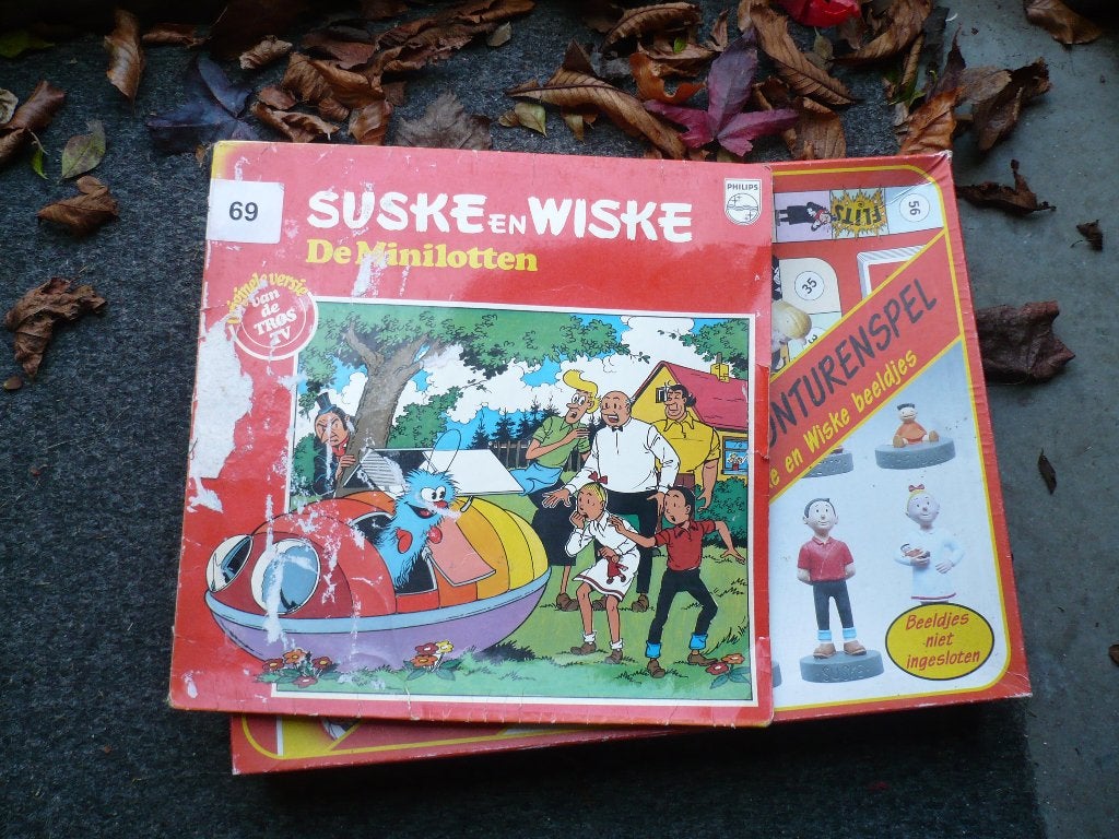 6 poppetjes van suske en wiske +langspeelplaat, Verzamelen, Ophalen of Verzenden, Zo goed als nieuw