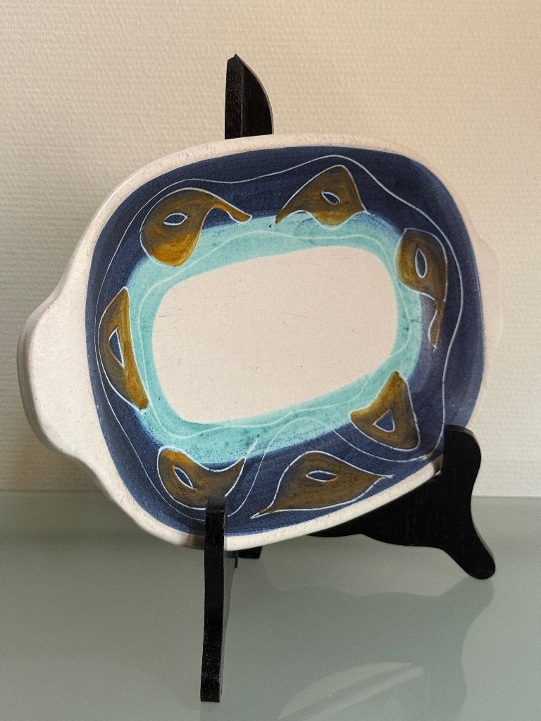 Vintage schaal Höganäs Zweden Scandinavisch aardewerk, Overige merken, Vintage, Ophalen of Verzenden, Aardewerk