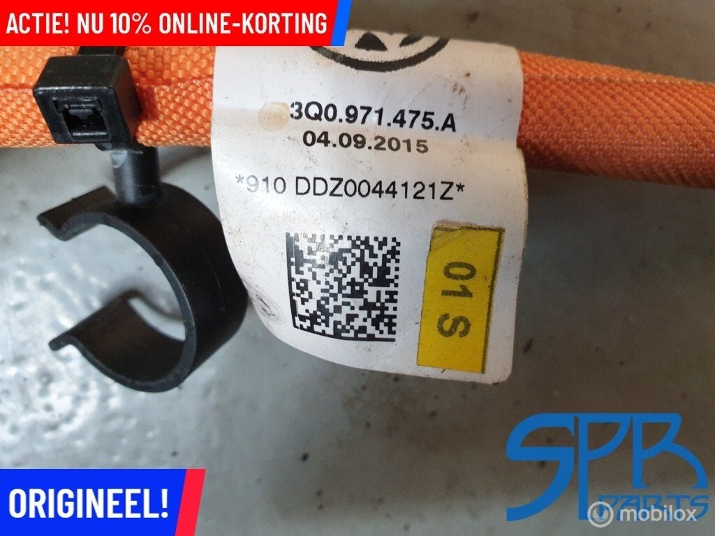 PASSAT B8 GTE HOOGVOLTKABEL HOOGVOLTVERWARMING 3Q0971475A, Gebruikt, Volkswagen, Ophalen of Verzenden, Volkswagen