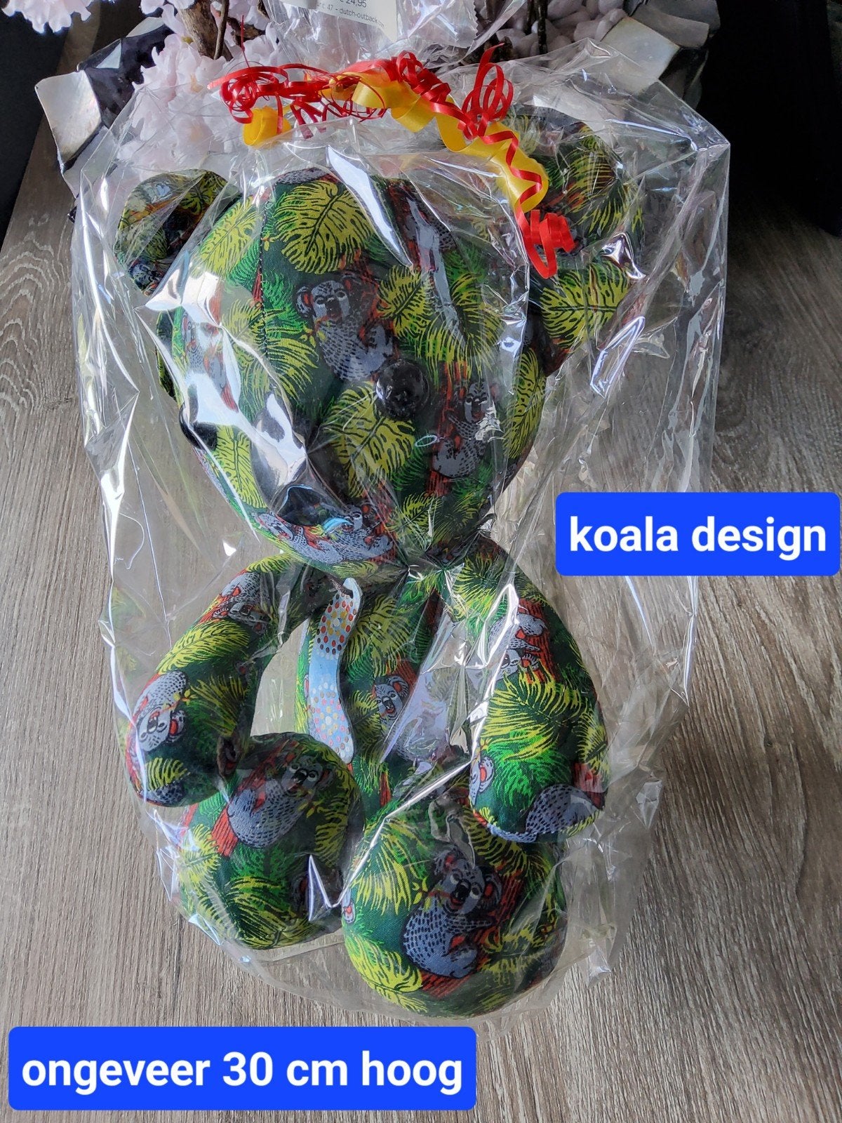 Koala knuffel van speciale Aboriginal stof - 2 stuks, Handgemaakt, Overige typen, Nieuw, Ophalen of Verzenden
