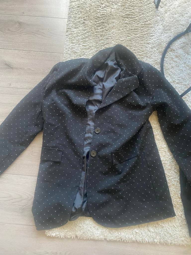 Zwart Jasje met Witte Stippen, Ophalen of Verzenden, Zwart