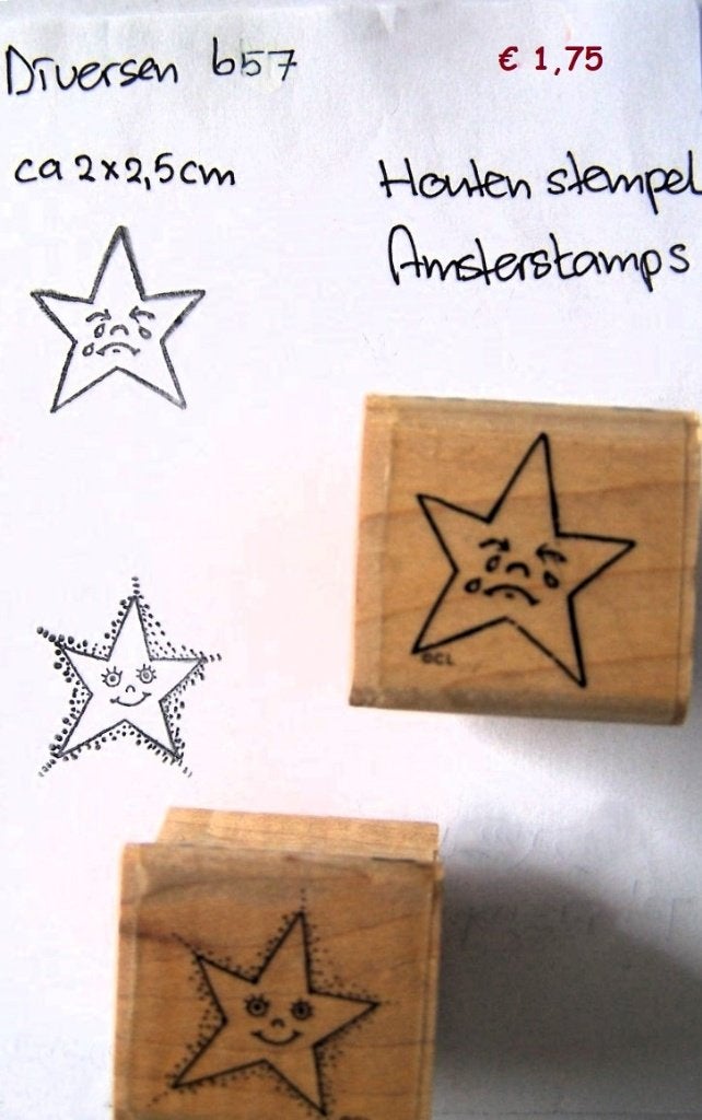 Diversen 657 Houten stempel, Hobby en Vrije tijd, Stempelen, Ophalen of Verzenden, Gebruikt, Houten stempel