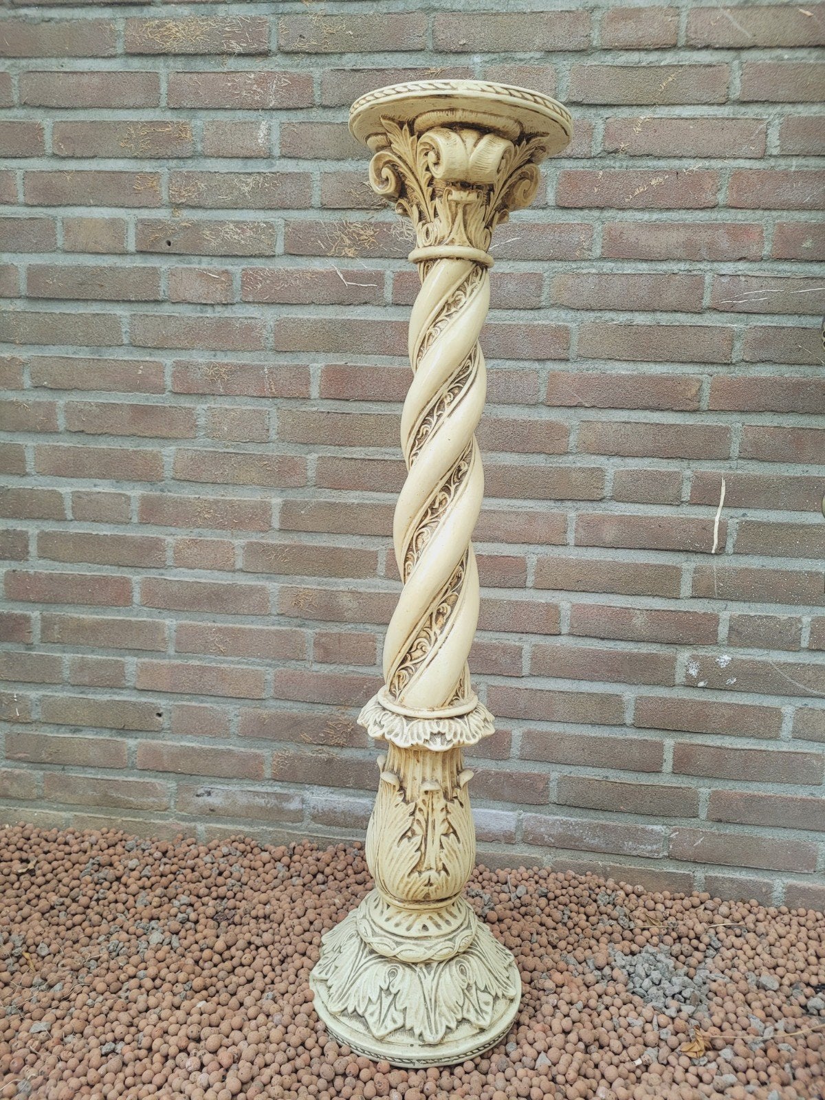 Klassieke Gedraaide Plantenpilaar / Decoratieve Zuil | Barok, Ophalen