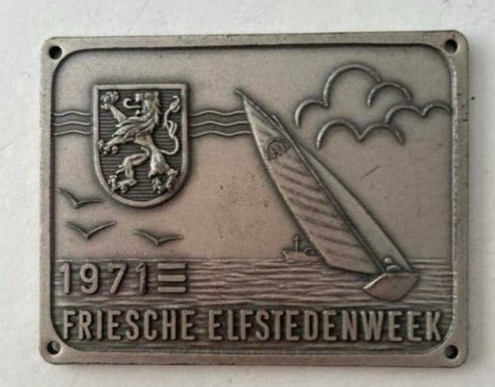 Friesche Elfstedenweek 1971 Medaille, Ophalen of Verzenden, Gebruikt