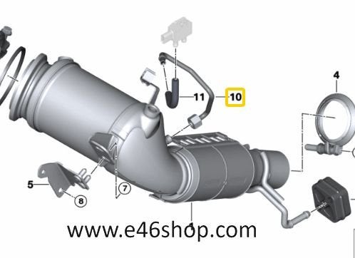 Drukleiding katalysator BMW MINI oe 18328685981 org bmw nieu, Auto-onderdelen, Uitlaatsystemen, -, -, Nieuw, Ophalen of Verzenden