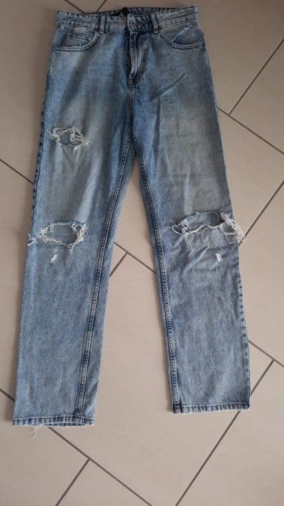 Denim broek, Kleding | Dames, Maat 38/40 (M), Collusion, Blauw, Ophalen of Verzenden