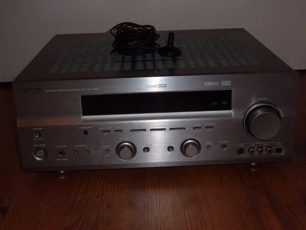 Yamaha RX-V659 7.1 Receiver incl. afstandbediening,Microfoon, Ophalen, Gebruikt, Yamaha, 60 tot 120 watt